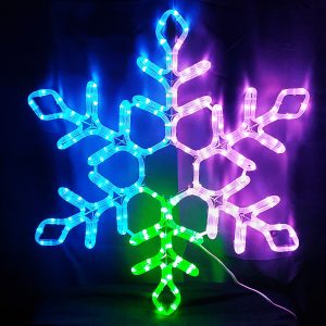 LED 霏霓虹造型燈-LED 雪花-單點控全彩-SLE-226-1-110V