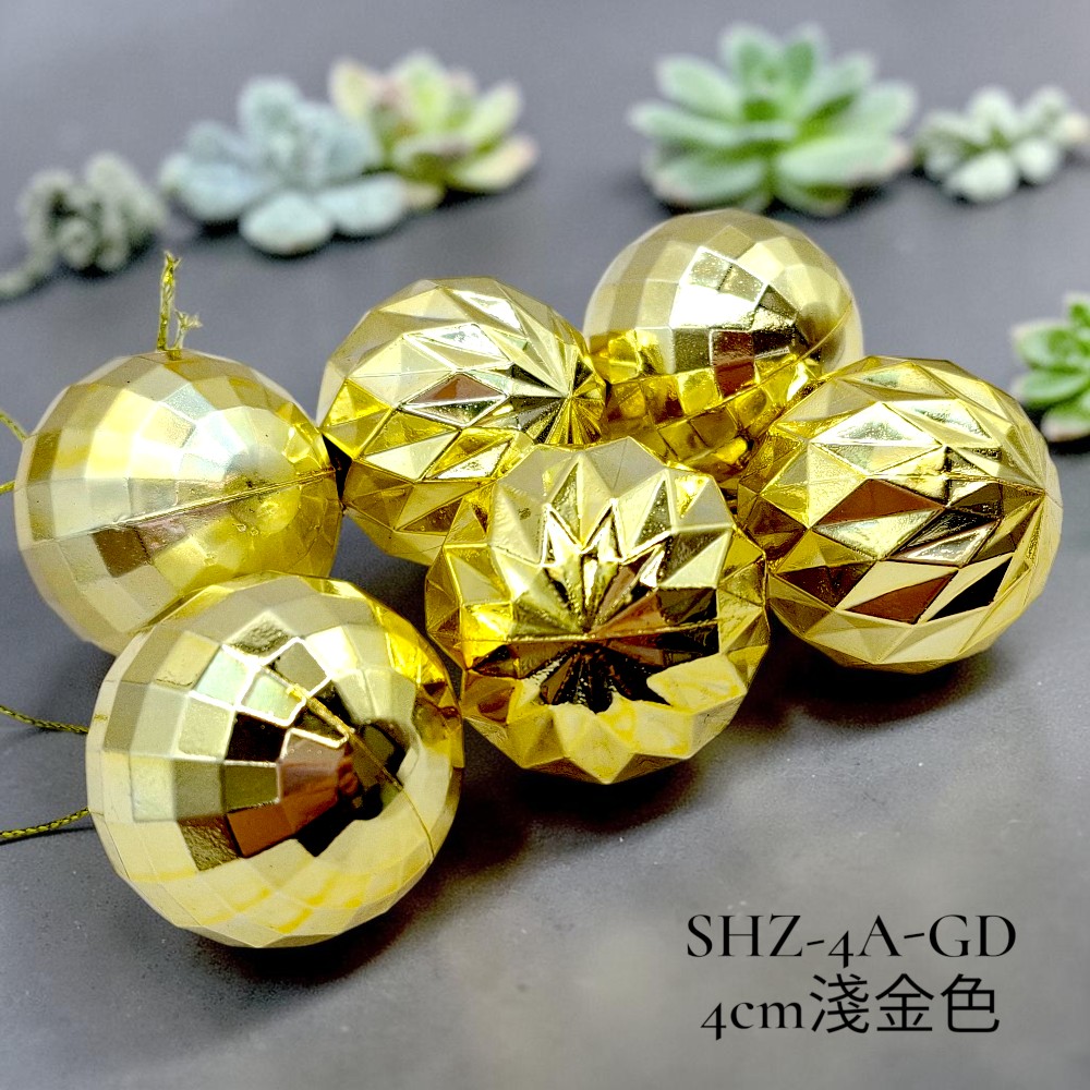 4CM-異形造型聖誕球-6入