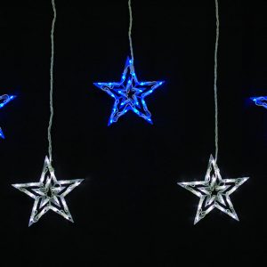 LED 160燈－星星造型冰條燈附IC-藍白光-110V-D-I-160-BW+IC