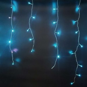 LED 100燈冰條燈-馬卡龍藍+白單閃-有110V及220V兩種可供選擇