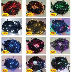 LED 100燈樹燈燈串-黑線-110V(常亮)
